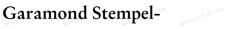 Garamond Stempel字体转换
